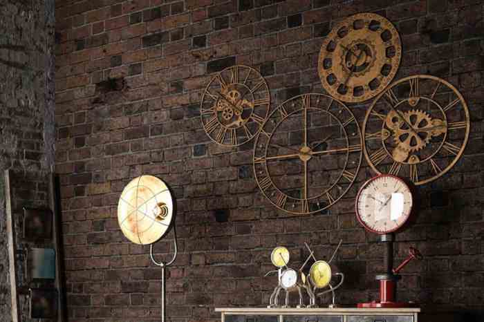 Industrial wall decor room