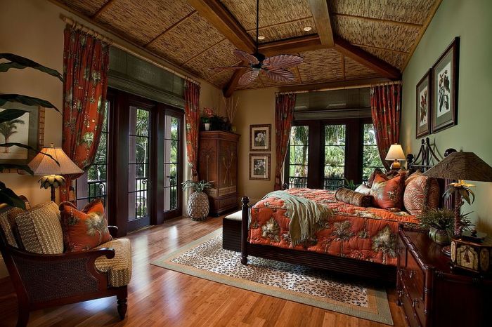 Tropical bedroom style coral ideas organic homes splash bedrooms cozy