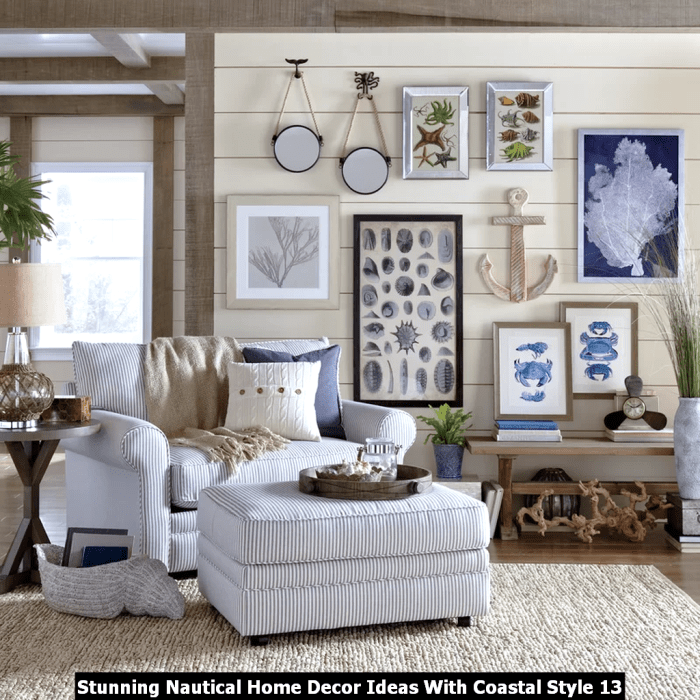 Decor nautical coastal ideas style beach decorating wall house room living rooms seaside cottage interior stunning anchor design theme furniture