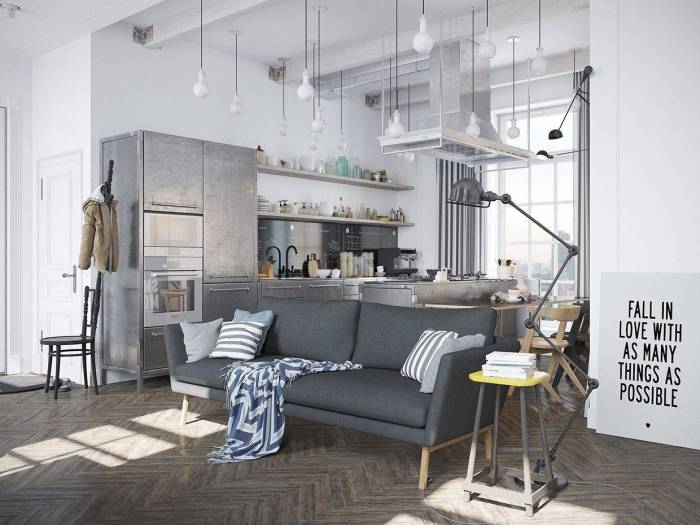 Scandinavian industrial style floors design dark black wood white room nordic ideas mingles dining decorating apartments interior world wooden around