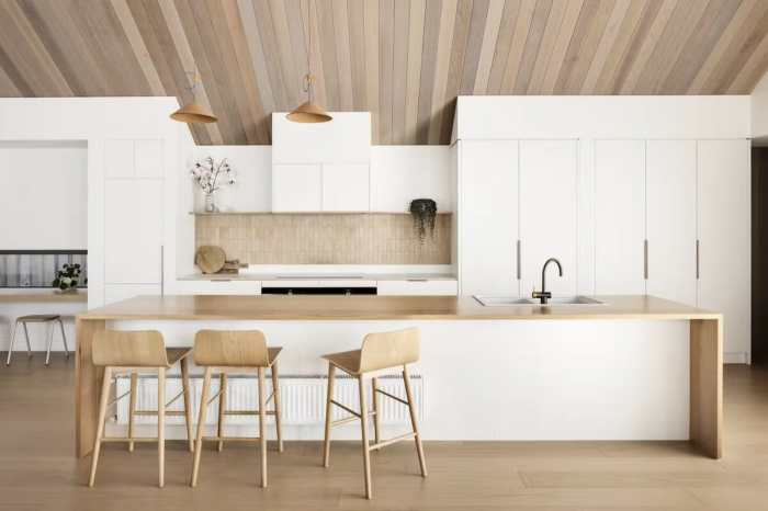 Kitchen scandinavian cabinets modern countertops design upper wood without pendant backsplash black ideas white kbh tile wooden møbelsnedkeri københavns sleek